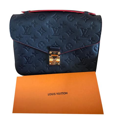 louis vuitton blue leather bag|louis vuitton navy bag.